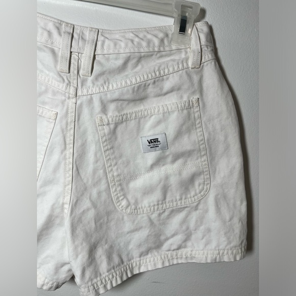 VANS Women's Size 26 Marshmallow High Rise Denim Ground Work Shorts - Picture 8 of 10